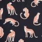 Preview: Baumwollstoff Motivdruck Leopard schwarz